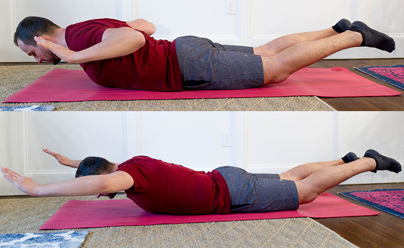 Lunge on Elbows